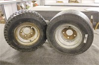 Two lawnmower tires