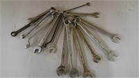 Group of 15 misc. Op/bx wrenches