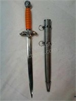 16" German Teno Officer's  Dagger w/Scabbard & Box