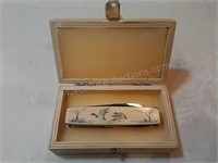 Vintage Der Wal aus Stahl Prototype Knife in Case.