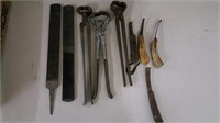 Group of miscellaneous ferrier tools