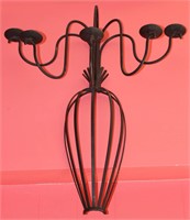 A MID 20TH CENTURY FIVE ARM IRON SCONCE