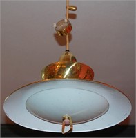 A MID 20TH CENTURY AMERICAN HANGING LIGHT FIXTURE