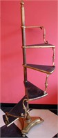 A MID 20TH C. SPIRAL STAIR DISPLAY 64 INCHES HIGH