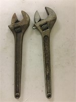 (2) adjustable wrenches