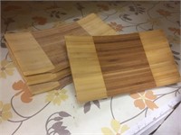 Dz. 2 Tone Bamboo Serving Plates