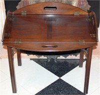 CHINESE CHIPPENDALE STYLE MAHOGANY BUTLER'S TABLE