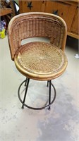 B- WICKER STOOL