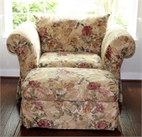 Upholstered Chair w/ Ottoman by Rowe Furniture