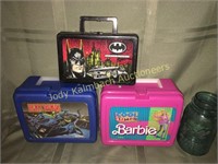 Batman & Barbie lunchboxes etc