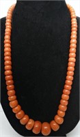 GRADUATED STRAND NATURAL PINK SALMON CORAL BEADS