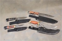 (2) FROST FIXED BLADE KNIVES, FROST BOWIE KNIFE &