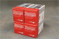 (4) 50-ROUND BOXES OF AGUILA .223 REM 55-GRAIN FMJ