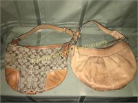 Pair of Coach purses