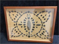 Framed Indian Arrowheads Artwork