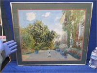 claude monet colorful framed print 22x26