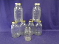 Vintage Glass Canning Jars - 7