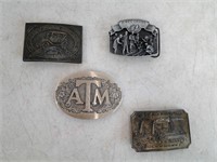 4 Vintage Belt Buckles