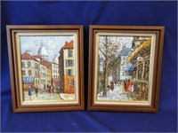 2 Signed Small Framed Oil Paintings