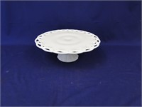 Westmoreland Milk Glass Footed Cake Plate