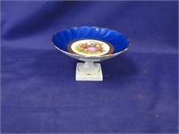 French Limoges Porcelain Cobalt Dish