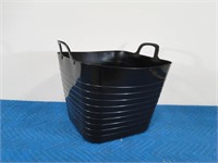 Black Plastic Flex Tub