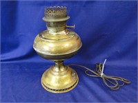 Antique Brass Rayo Brand Kerosene Lamp