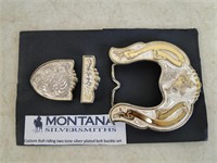 Montana Silversmiths Belt Buckle Set