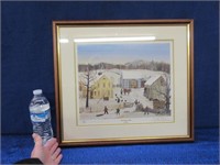 will moses "wintertime farm" signed & #82/1000