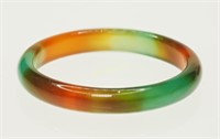 Genuine Multi-coloured Agate Ring Retail