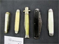 5 Vintage Pocket Knives Lot #2