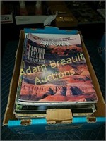 Box assorted Arizona highways magazines