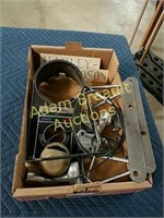 Box assorted motorcycle parts