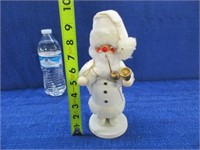 germany wooden dressed in all white man figurine