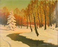 Victor Emanuelov Oil on Canvas Russia 1884-1940