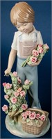 Retired Lladro Figurine Cutting Flowers 5088