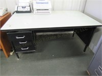 Metal Office Desk, 60" x 30" x 29"