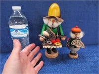 2 germany wooden "wood workers" figurines