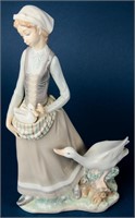 Retired Lladro Figurine Girl With Goose 4815