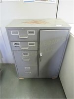 Metal Organizing Cabinet, 29" x 16" x 39"