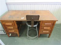 Wooden Office Desk, 50" x 30" x 30"