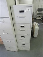 4-Drawer Metal File Cabinet,  15" x 25" x 52"