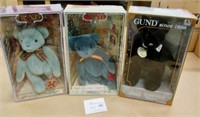 3 Gund Collector Teddies