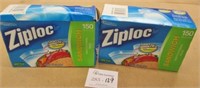 2 New 150 Pack Bxs of Ziploc Sandwich Bags