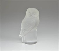LALIQUE FRANCE FROSTED GLASS PAPERWEIGHT