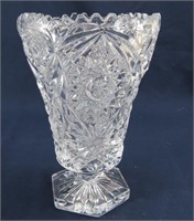 Pressed Glass Crystal Vase