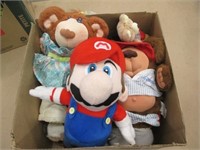Box of Stuffies, Mario, Furskins & Other