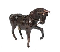 12" leather horse
