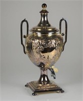 ENGLISH SILVER PLATED HOT WATER URN