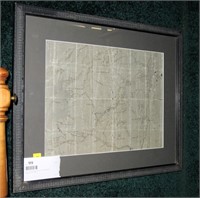 12" x 16" hand drawing or tracing of map of